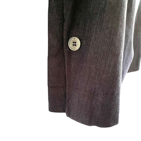 KAREN MILLEN Tailored Denim Cotton Blazer Vest Blue 4 - Picture 7 of 13